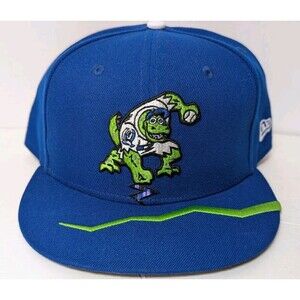 New Era Blue Rancho Cucamonga Quakes Marvel x Minor League 59FIFTY Fitted Sz 8"